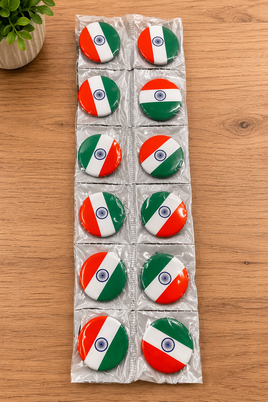 Tri-color batches medium size