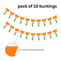Tri-color bunting, pack of 10 bunting