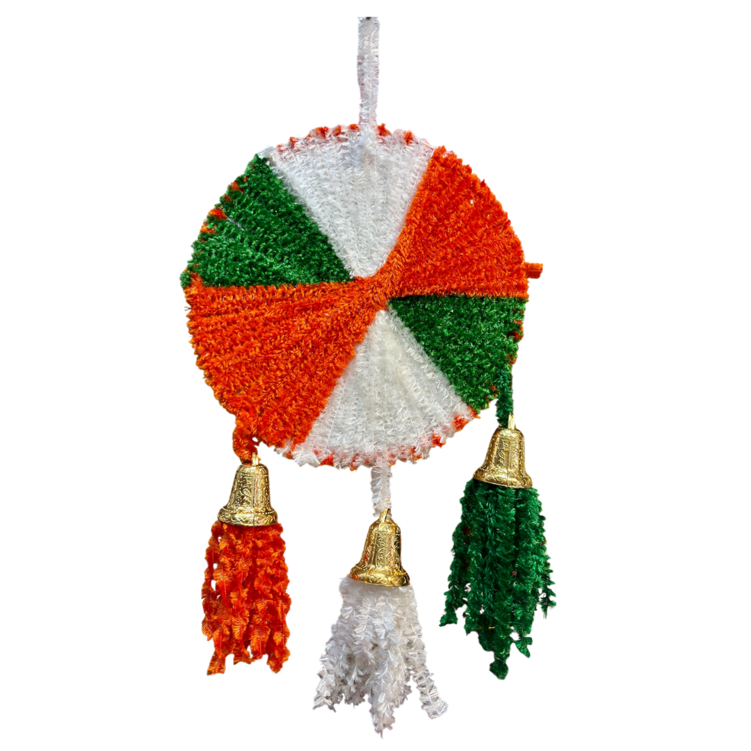 Handmade woollen hanging pack of 5.