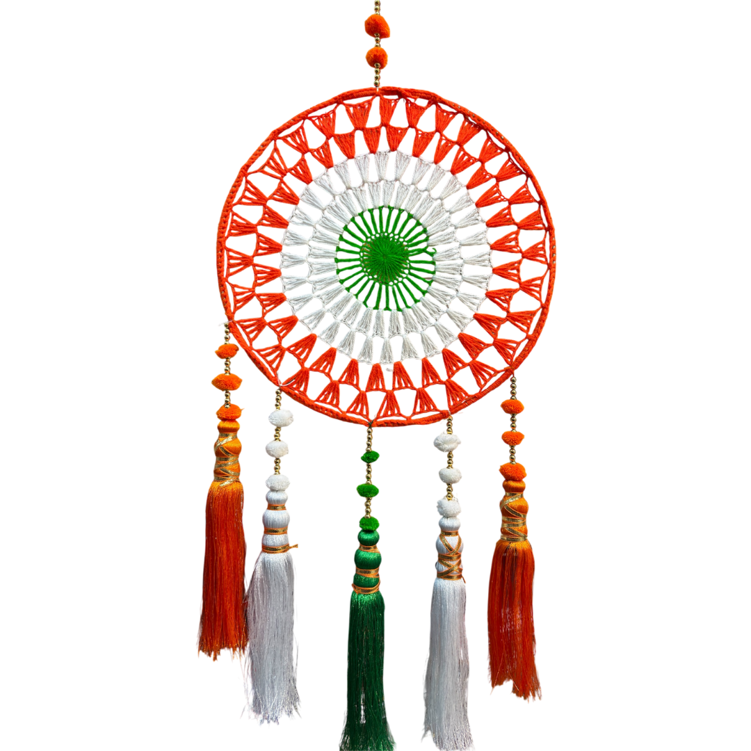 Handmade hanging with tassels pack of 5